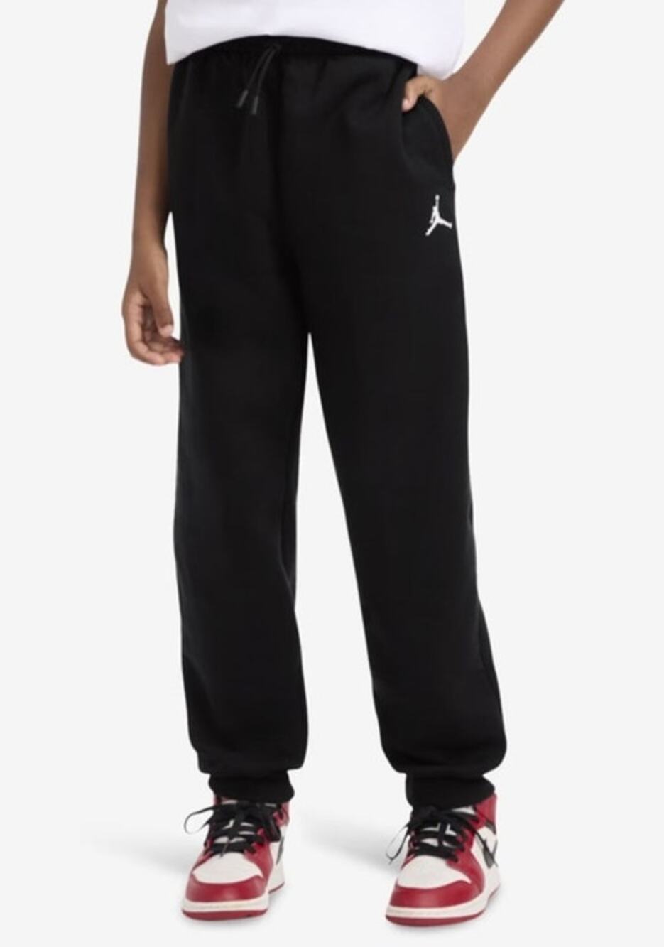 Nike Air Jordan Boys Jumpman Black Pull on w Pockets Elastic Joggers Pants XL